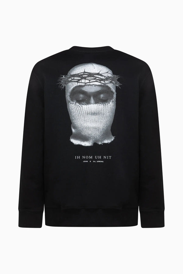 Ih Nom Uh Nit Crowned Mask Crewneck