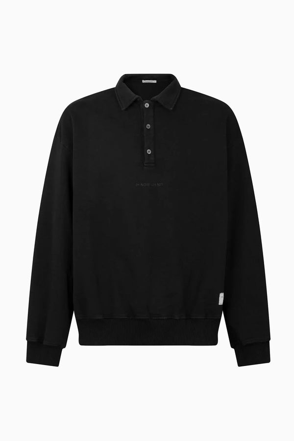 ih nom uh nit Fleece Polo Shirt with Silicone Logo