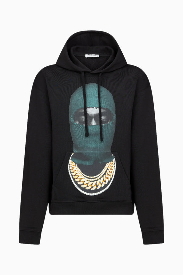 ih nom uh nit HOODIE MASK20 GREEN