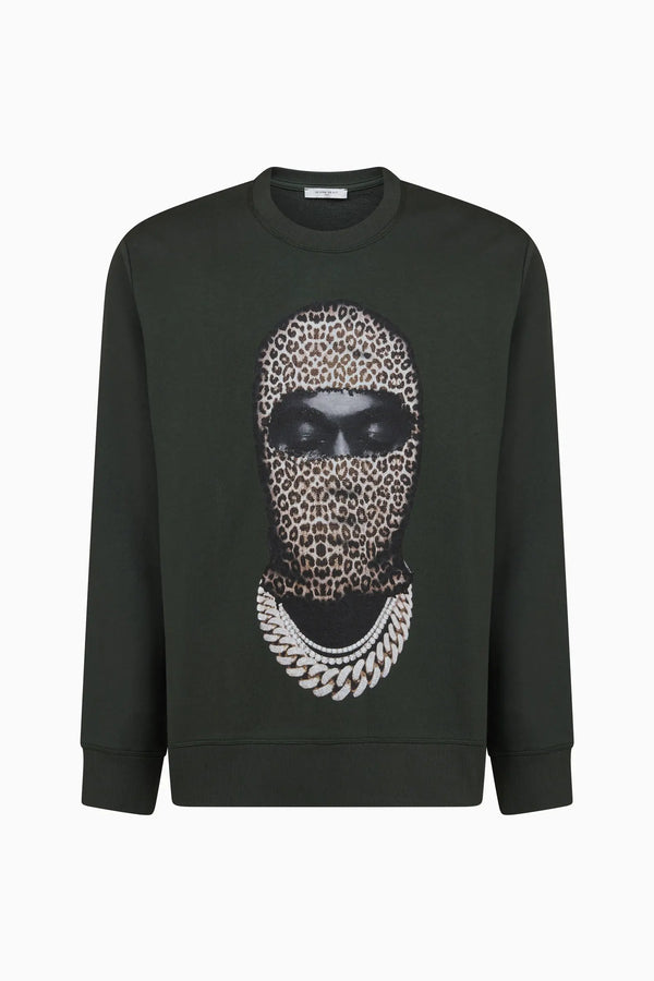 ih nom uh nit Leopard Mask Crewneck