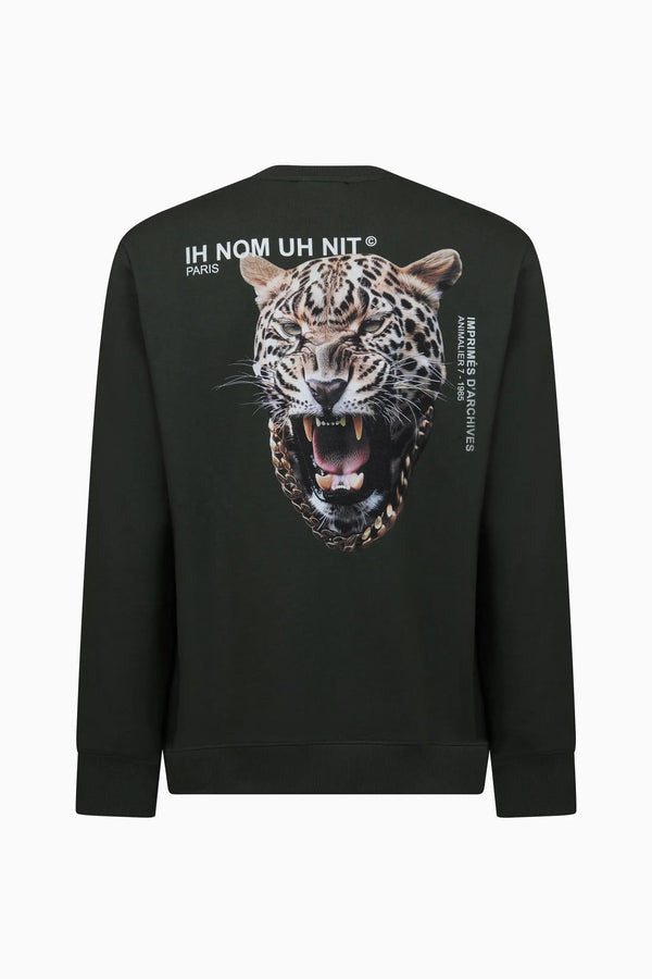 Ih Nom Uh Nit Leopard Print Crewneck