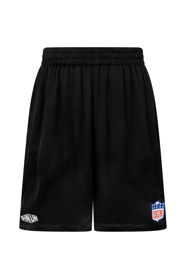 ih nom uh nit Logo Patch Satin Shorts