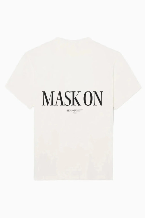 Ih Nom Uh Nit Marble Mask T-Shirt With Mask On