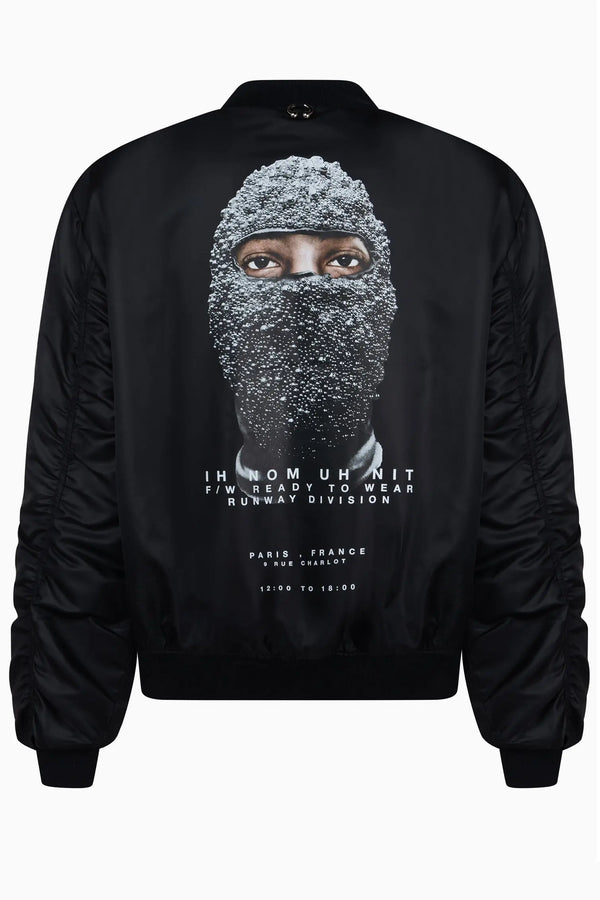 Ih Nom Uh Nit Oversized Mask Bomber Jacket
