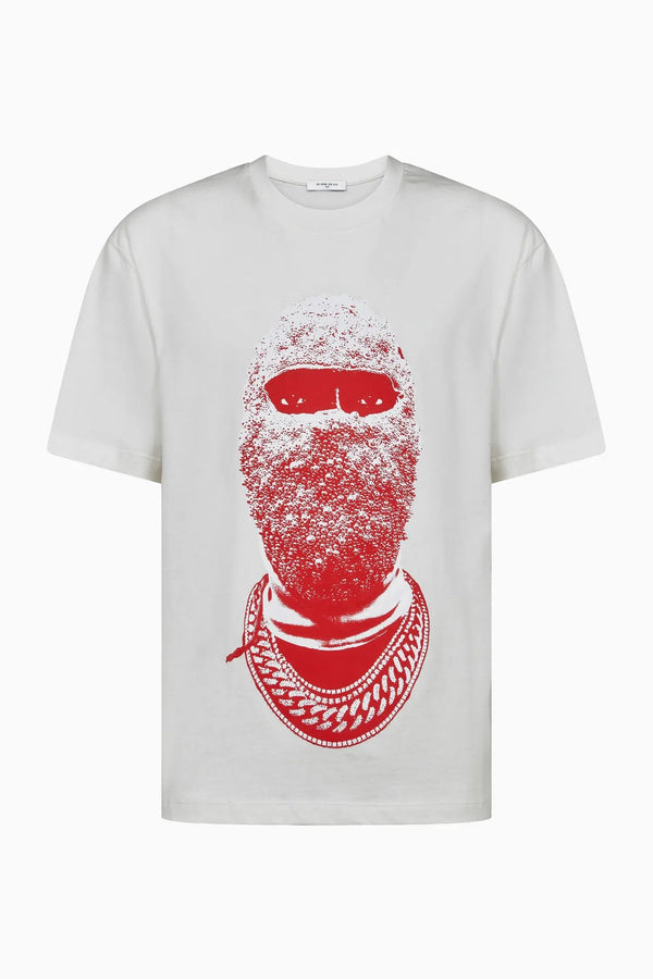 ih nom uh nit Printed red mask T-shirt