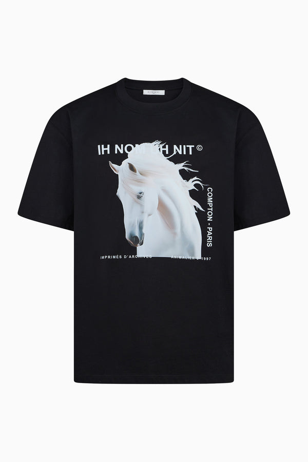 ih nom uh nit T-Shirt with Horse Graphic