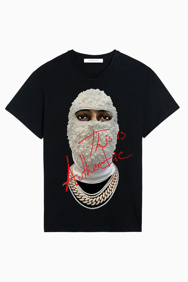 ih nom uh nit "This Is Authentic" Mask T-Shirt