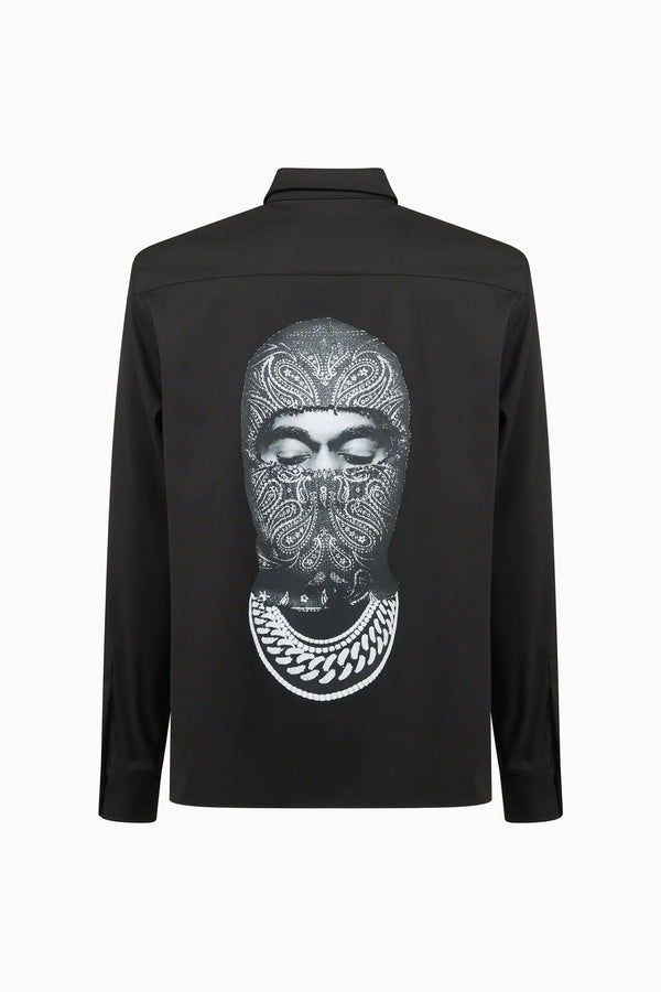 Ih Nom Uh Nit Long Sleeve Shirt With Mask On The Back