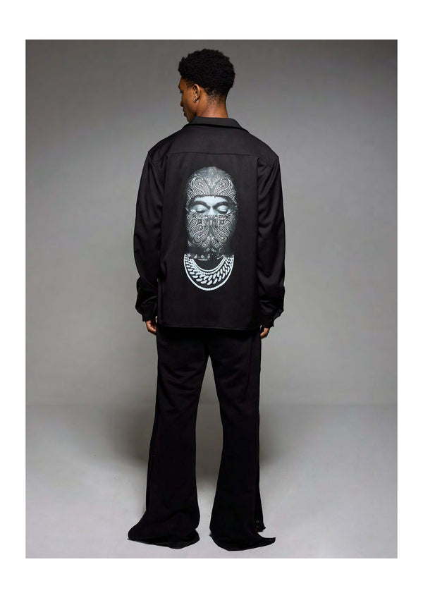 Ih Nom Uh Nit Long Sleeve Shirt With Mask On The Back