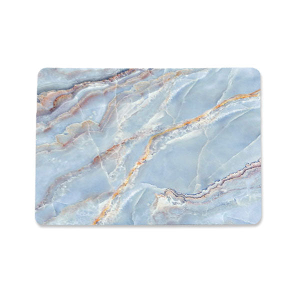 Ikase BlueMarble-011 Without Apple Cut Out Logo - Macbook Case - Macbook Air Pro M1 M2 Pro Max 13" 14" 16" Inch + Free Keyboard Cover