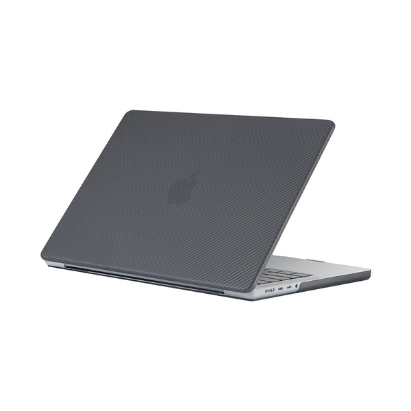 ikase Carbon Fiber Black - Macbook Air/Pro - 13"/14" Inch Case+Free Keyboard Cover