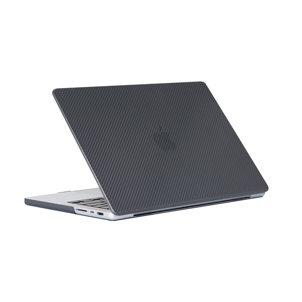ikase Carbon Fiber Black - Macbook Air/Pro - 13"/14" Inch Case+Free Keyboard Cover