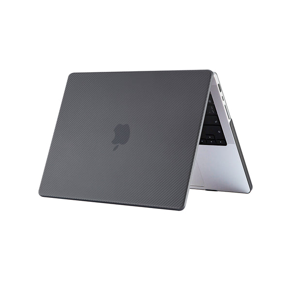 ikase Carbon Fiber Black - Macbook Air/Pro - 13"/14" Inch Case+Free Keyboard Cover