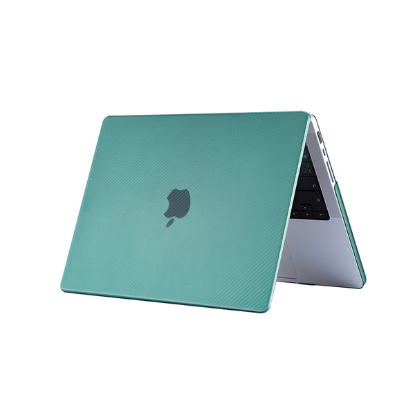 Ikase Carbon Fiber Olive - Macbook Air/Pro - 13"/14" Inch Case+Free Keyboard Cover