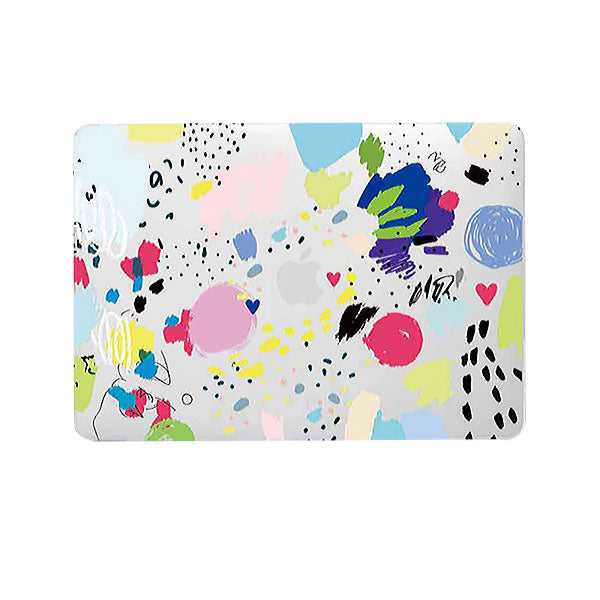 Ikase Confetti-188 - Macbook Case - Macbook M1 M2 Pro Max 14" 16" Inch + Free Keyboard Cover