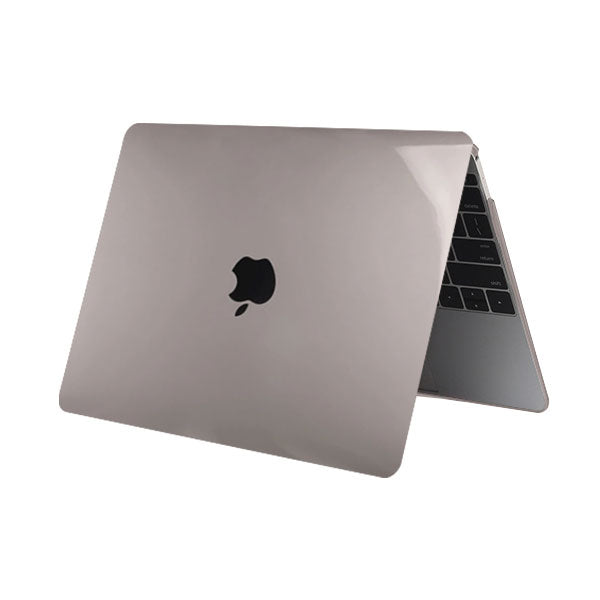 Ikase Crystal Grey - Macbook Case - Macbook Air Pro 13" 15.4" 16" Inch + Free Keyboard Cover