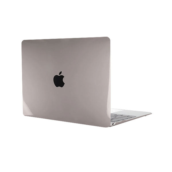 Ikase Crystal Grey - Macbook Case - Macbook Air Pro 13" 15.4" 16" Inch + Free Keyboard Cover
