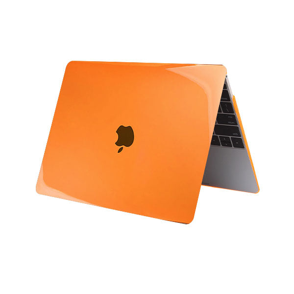 Ikase Crystal Orange - Macbook Case - Macbook Air 13" Inch + Free Keyboard Cover