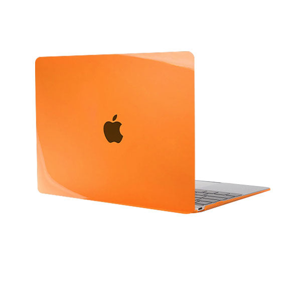Ikase Crystal Orange - Macbook Case - Macbook Air 13" Inch + Free Keyboard Cover