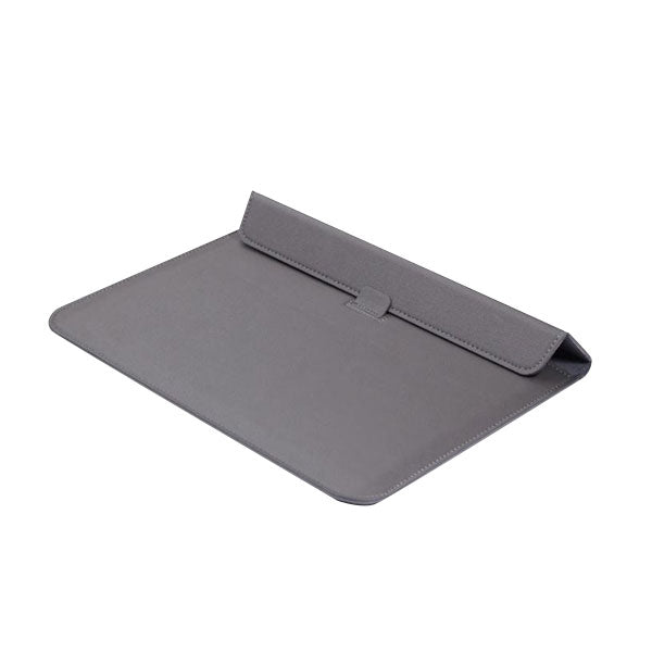 Ikase Leather Grey - Macbook Sleeve - Macbook Air Pro Retina M1 M2 13" 13.6" Inch