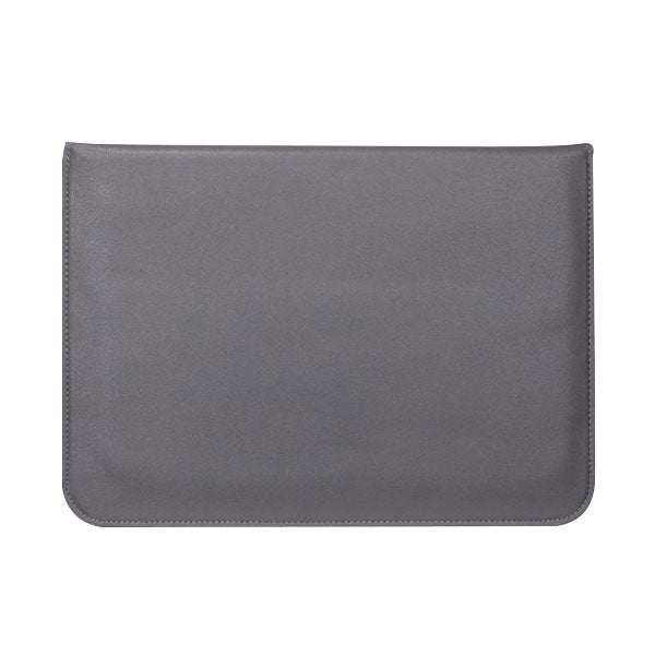 Ikase Leather Grey - Macbook Sleeve - Macbook Air Pro Retina M1 M2 13" 13.6" Inch