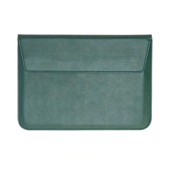 ikase Leather Olive Green - Macbook Sleeve - Macbook Air Pro Retina M1 M2 13" 13.6" inch