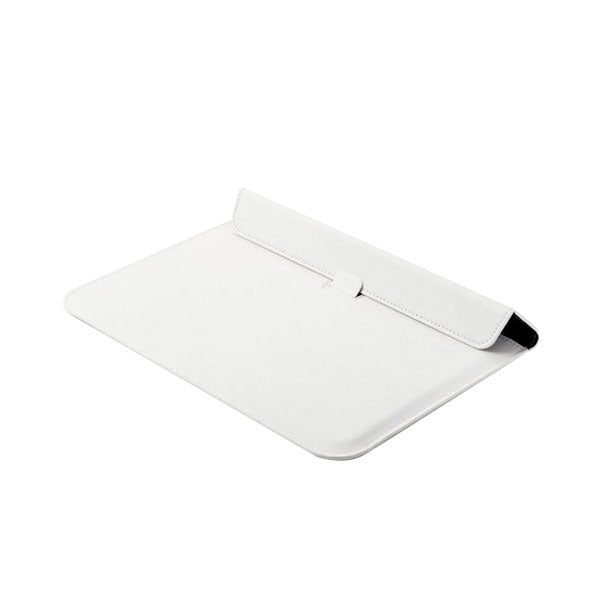 Ikase Leather White - Macbook Sleeve - Macbook Air Pro Retina M1 M2 13" 13.6" Inch
