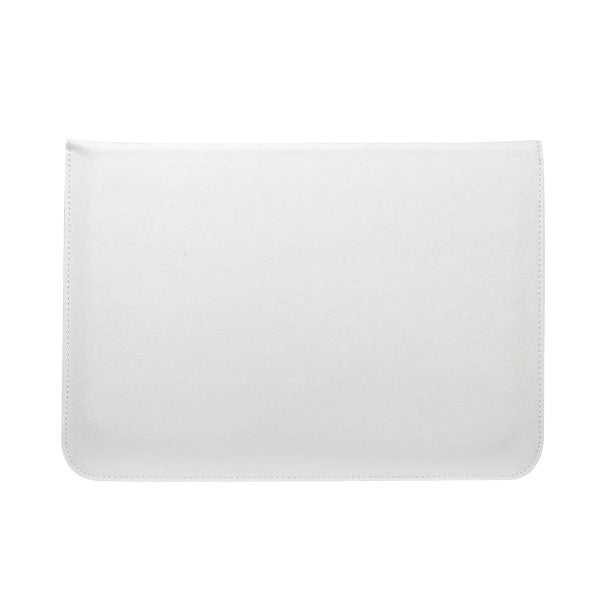 Ikase Leather White - Macbook Sleeve - Macbook Air Pro Retina M1 M2 13" 13.6" Inch