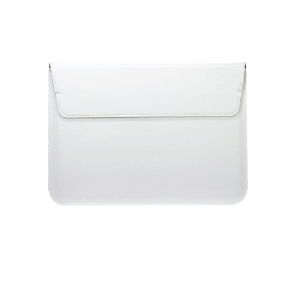 ikase Leather White - Macbook Sleeve - Macbook Air Pro Retina M1 M2 13" 13.6" inch