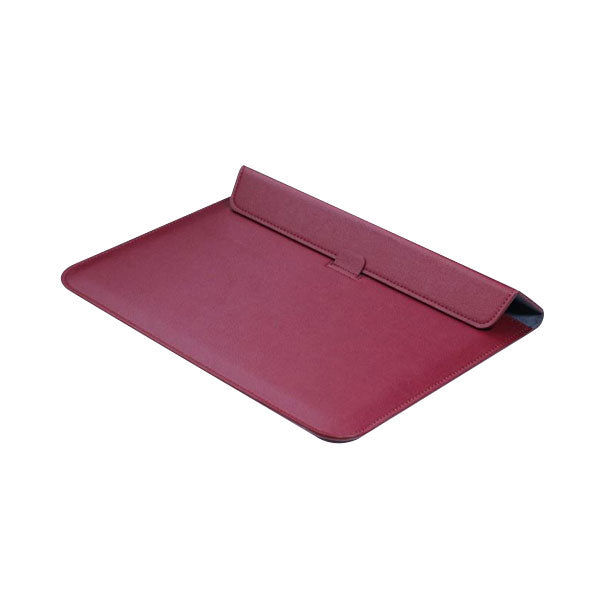 Ikase Leather Wine Red - Macbook Sleeve - Macbook Air Pro Retina M1 M2 13" 13.6" Inch