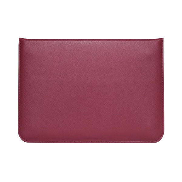 Ikase Leather Wine Red - Macbook Sleeve - Macbook Air Pro Retina M1 M2 13" 13.6" Inch
