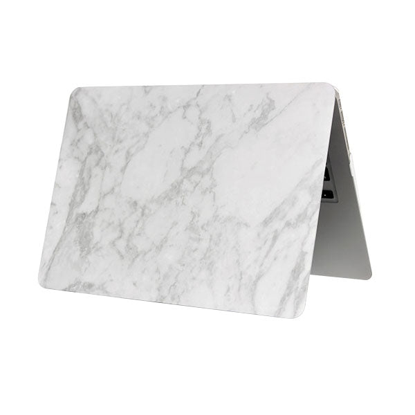 Ikase Marble 1 Without Apple Cut Out Logo - Macbook Case - Macbook Air Pro 13" Inch + Free Keyboard Cover