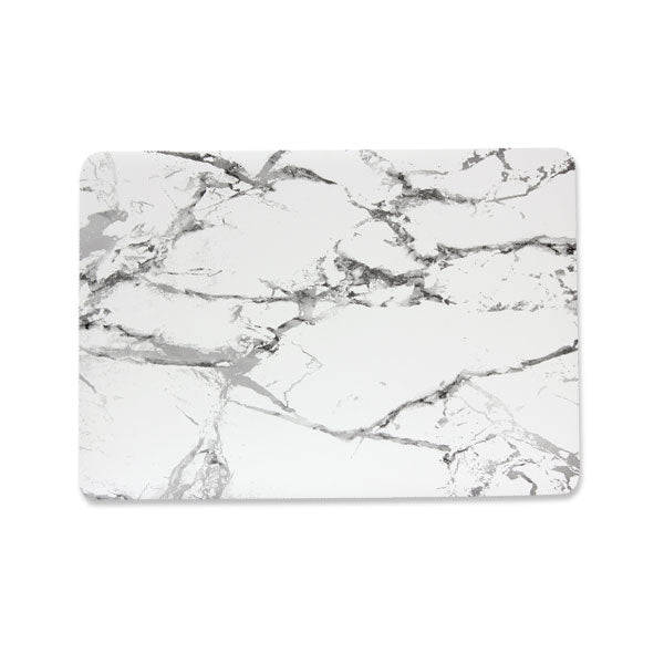 Ikase Marble 2 Without Apple Cut Out Logo - Macbook Case - Macbook Air Pro 13" Inch + Free Keyboard Cover
