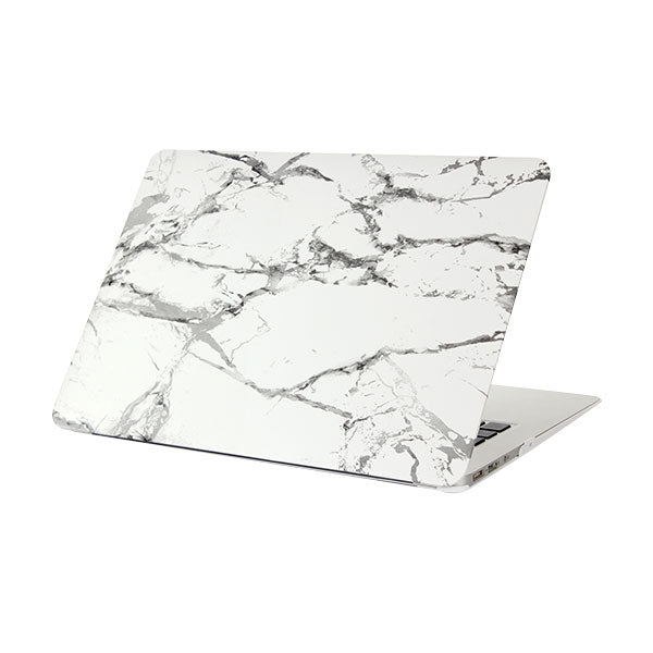 Ikase Marble 2 Without Apple Cut Out Logo - Macbook Case - Macbook Air Pro 13" Inch + Free Keyboard Cover
