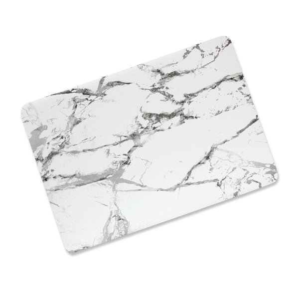 ikase Marble 2 Without Apple Cut Out Logo - Macbook Case - Macbook Air Pro 13" inch + Free Keyboard Cover