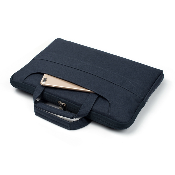 Ikase Navy Blue- Macbook Sleeve Shoulder Bag Case - Macbook Air Pro Retina M1 M2 13" 13.6" Inch