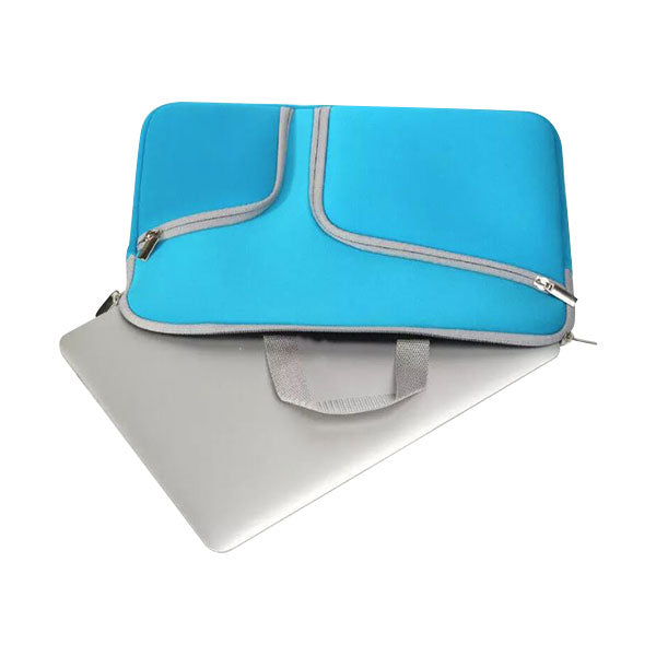 Ikase Nylon Aqua- Macbook Sleeve Handle - Macbook Air Pro Retina M1 M2 13" 13.6" Inch