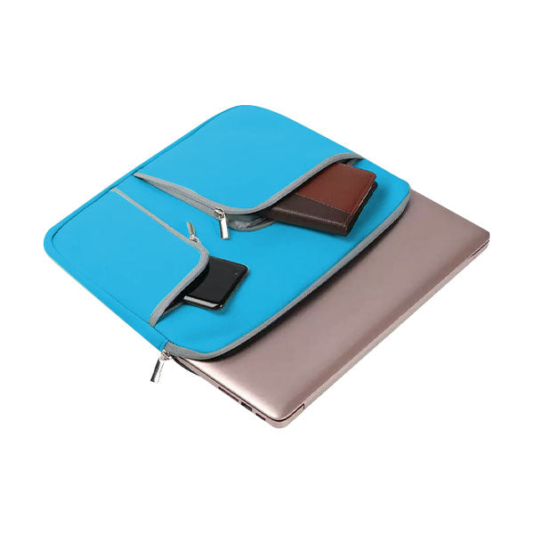 Ikase Nylon Aqua- Macbook Sleeve Handle - Macbook Air Pro Retina M1 M2 13" 13.6" Inch