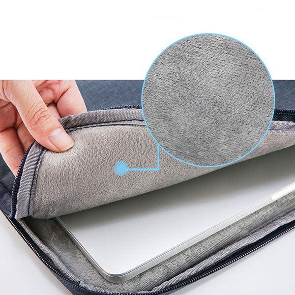 Ikase Polyester Navy Blue - Macbook Slim Sleeve - Macbook Air Pro Retina M1 M2 13" 13.6" Inch