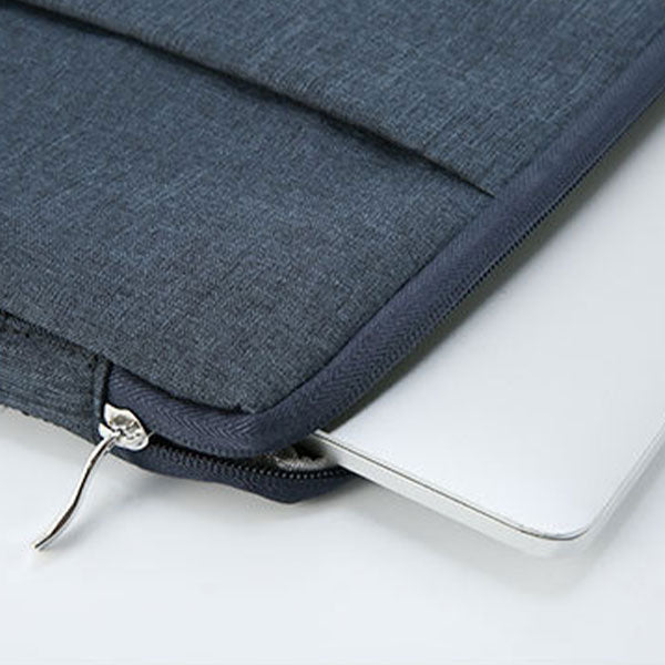 Ikase Polyester Navy Blue - Macbook Slim Sleeve - Macbook Air Pro Retina M1 M2 13" 13.6" Inch