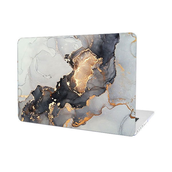 Ikase RS-1042WHITE Without Apple Cut Out Logo - Macbook Case - Macbook Air Pro M1 M2 Pro Max 13" 13.6" 14" 16" Inch + Free Keyboard Cover