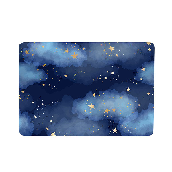 Ikase RS-1127BLACK Without Apple Cut Out Logo - Macbook Case - Macbook Air Pro 13" 13.6" Inch + Free Keyboard Cover