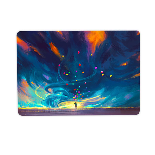 Ikase RS-1209Black Without Apple Cut Out Logo - Macbook Case - Macbook Air Pro 13" Inch + Free Keyboard Cover