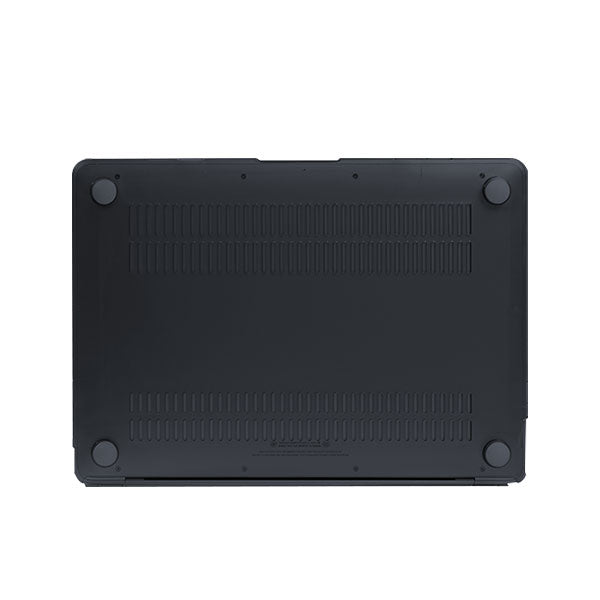 Ikase RS-1278Black Without Apple Cut Out Logo - Macbook Case - Macbook Air 13.6" Inch + Free Keyboard Cover
