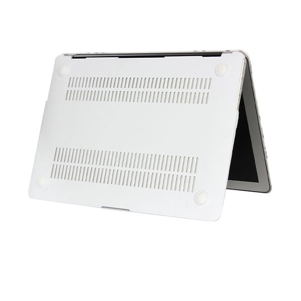 Ikase RS-1369White Without Apple Cut Out Logo - Macbook Case - Macbook Air 13.6" Inch + Free Keyboard Cover