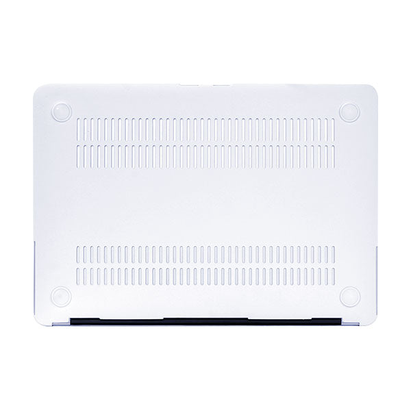 Ikase RS-1562WHITE Without Apple Cut Out Logo - Macbook Case - Macbook Air 13" 13.6" Inch +Free Keyboard Cover