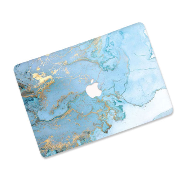 ikase RS_231 White With Apple Cut Out Logo - Macbook Case - Macbook Air Pro 13" 13.6" inch + Free Keyboard Cover