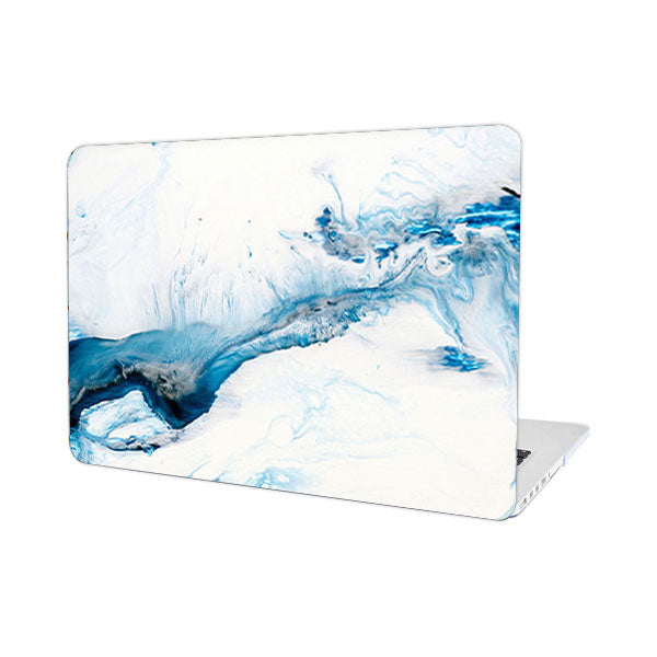 Ikase RS-773WHITE Without Apple Cut Out Logo - Macbook Case - Macbook Air Pro M1 M2 Pro Max 13" 13.6" 14" 16" Inch + Free Keyboard Cover