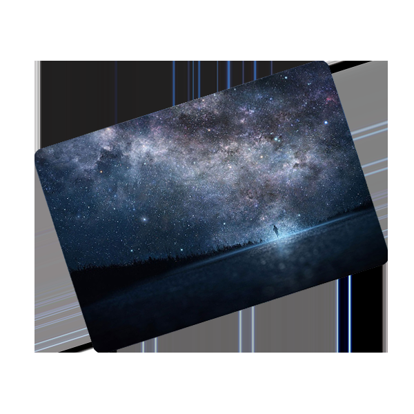 ikase RS-784Black Without Apple Cut Out Logo - Macbook Case - Macbook Air 13.6" inch + Free Keyboard Cover