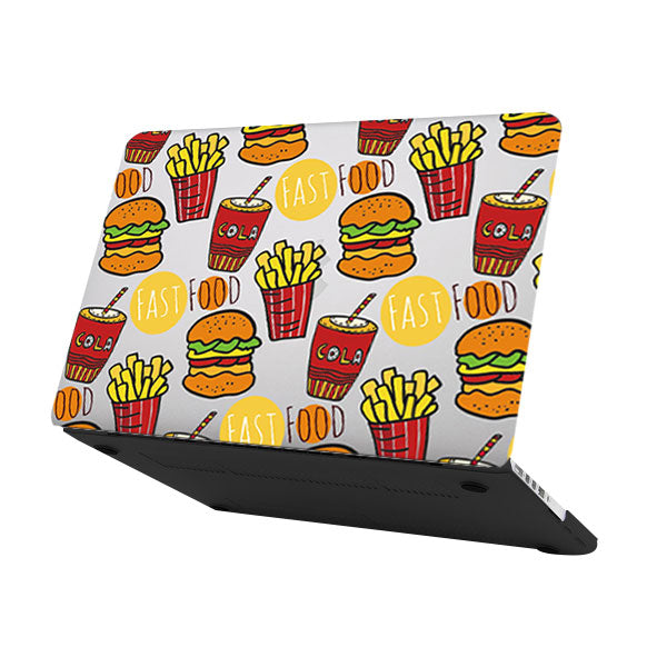 Ikase RS-809BLACK Without Apple Cut Out Logo - Macbook Case - Macbook Air Pro 13" Inch + Free Keyboard Cover